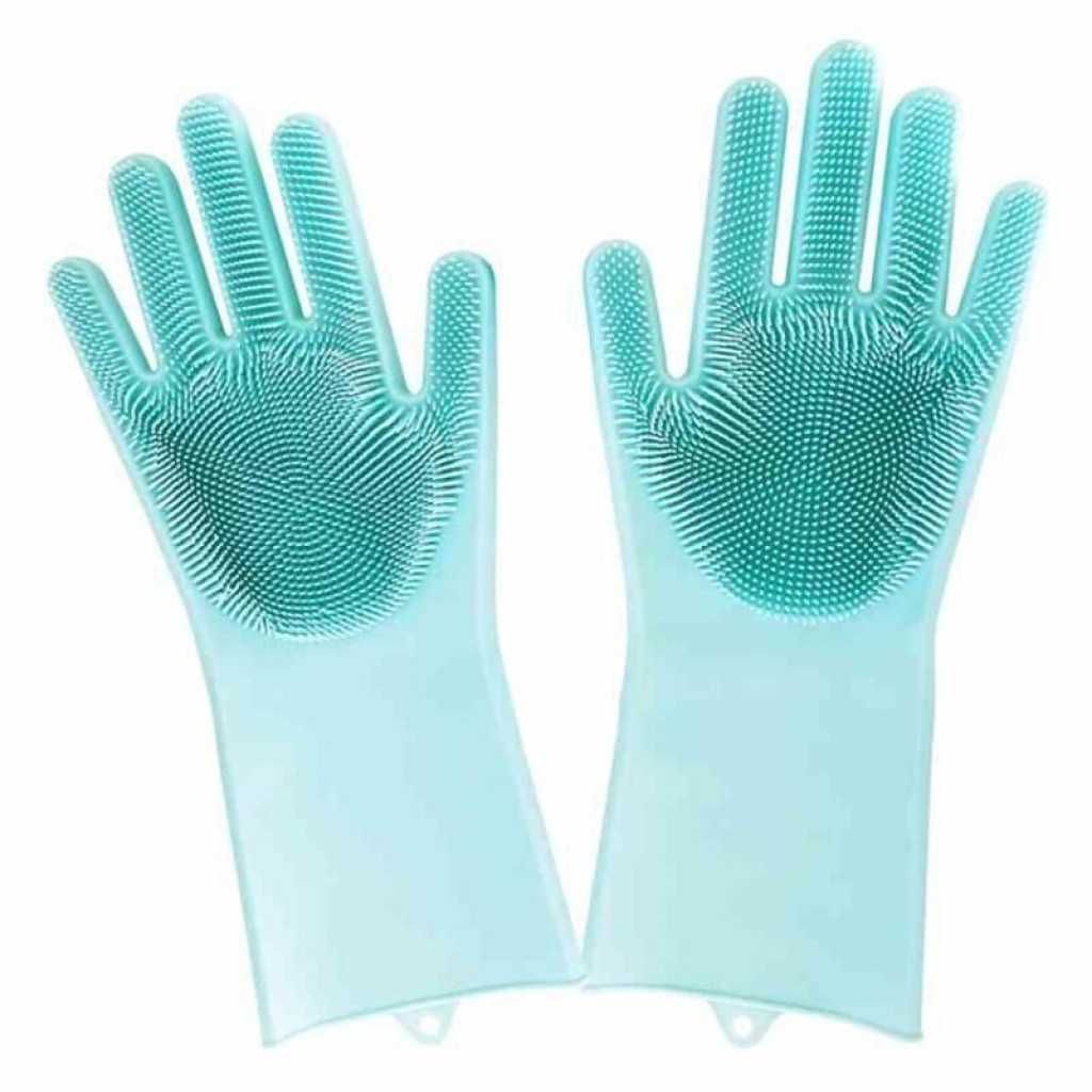 Магически силиконови ръкавици за миене на съдове Magic Brush