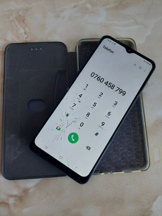 [A12] Vând Samsung Galaxy A12 albastru [sticla spartă dar funcțional]