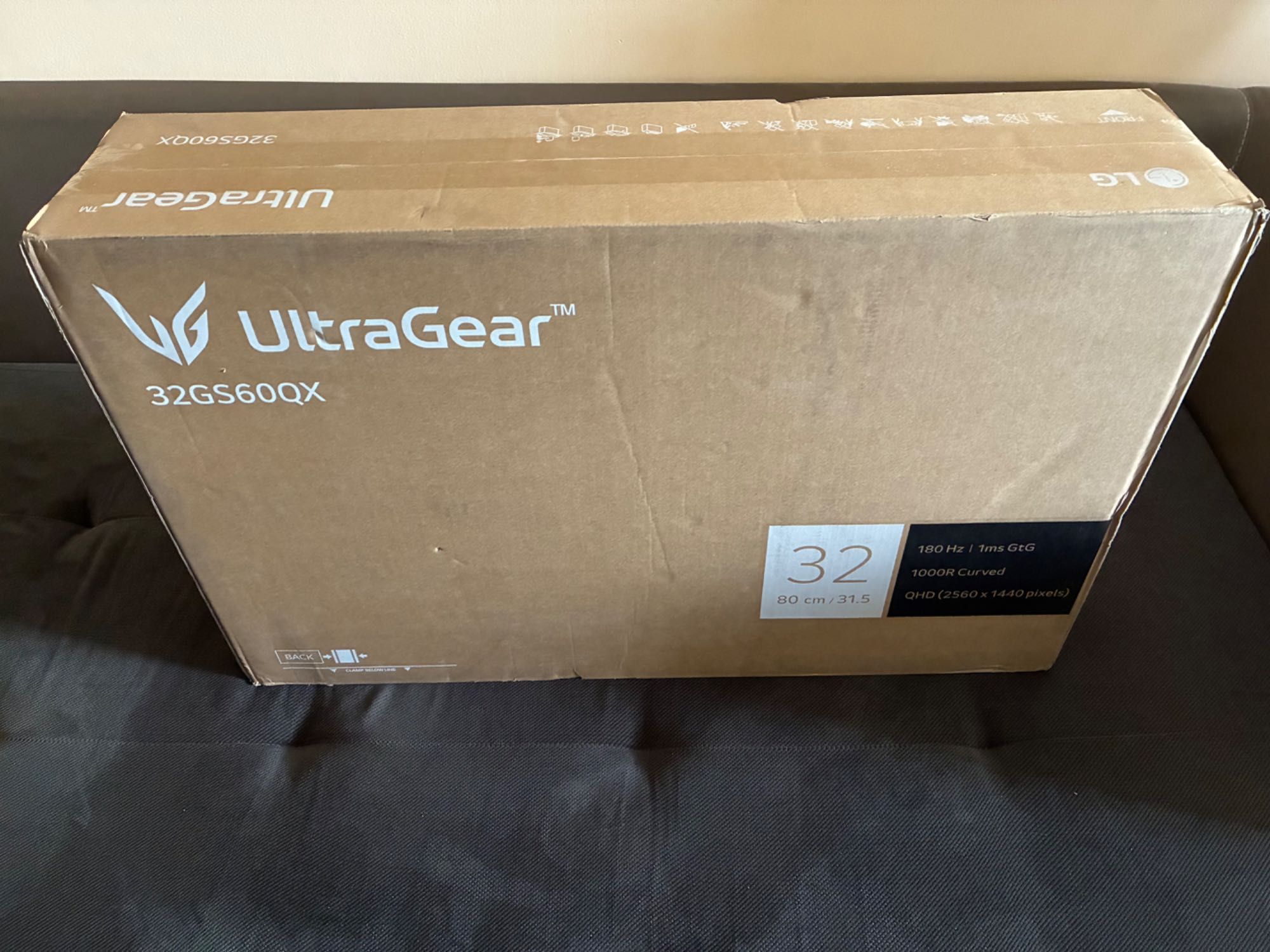 Чисто нов - LG 32GS60QX 32’/180Hz/2560x1440/VA/Curved/Gaming