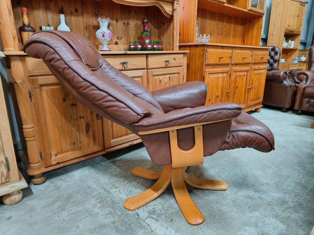 Relax кресло от естествена кожа