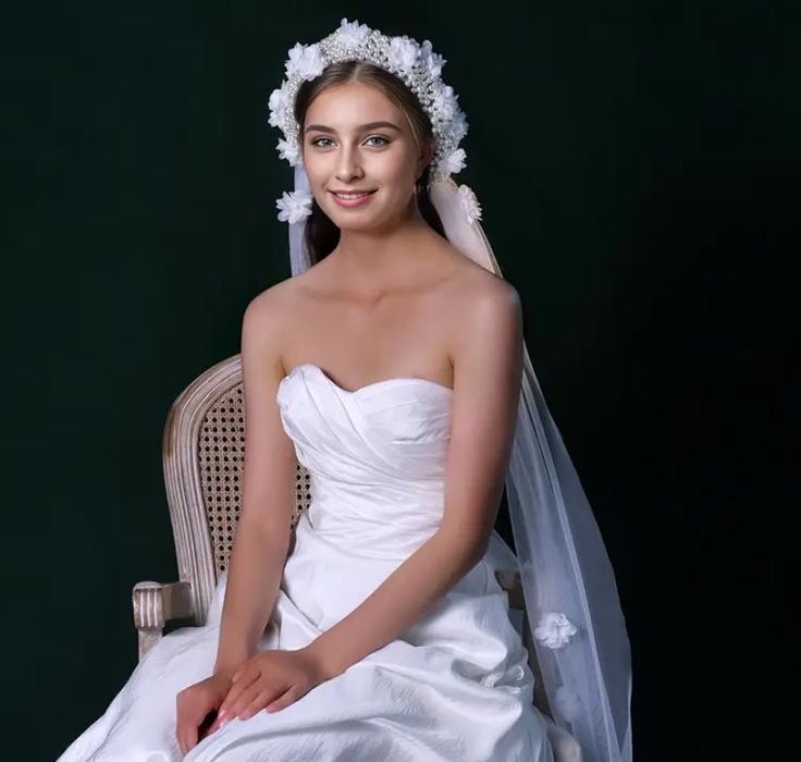 Esarfa dezgatit cu perle si flori