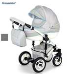 Carucior 3 in 1 Sendo Grey-Turqoise - Krausman - Testat ADAC