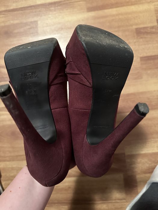 Pantofi cu toc eleganti, mov, 38, ca noi