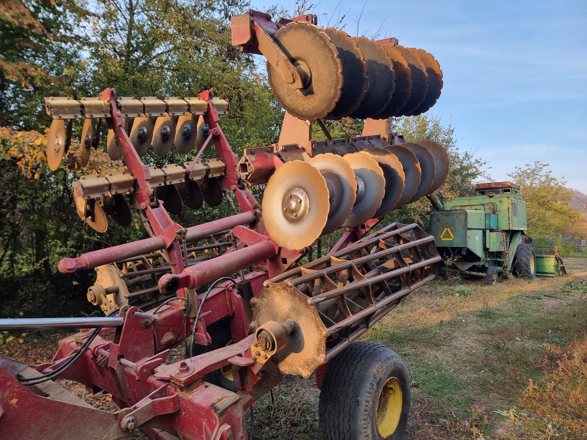 TRACTOR CASE MX 180 SI DISC  Vaderstad carrier 500 și mat Craiova 3.2