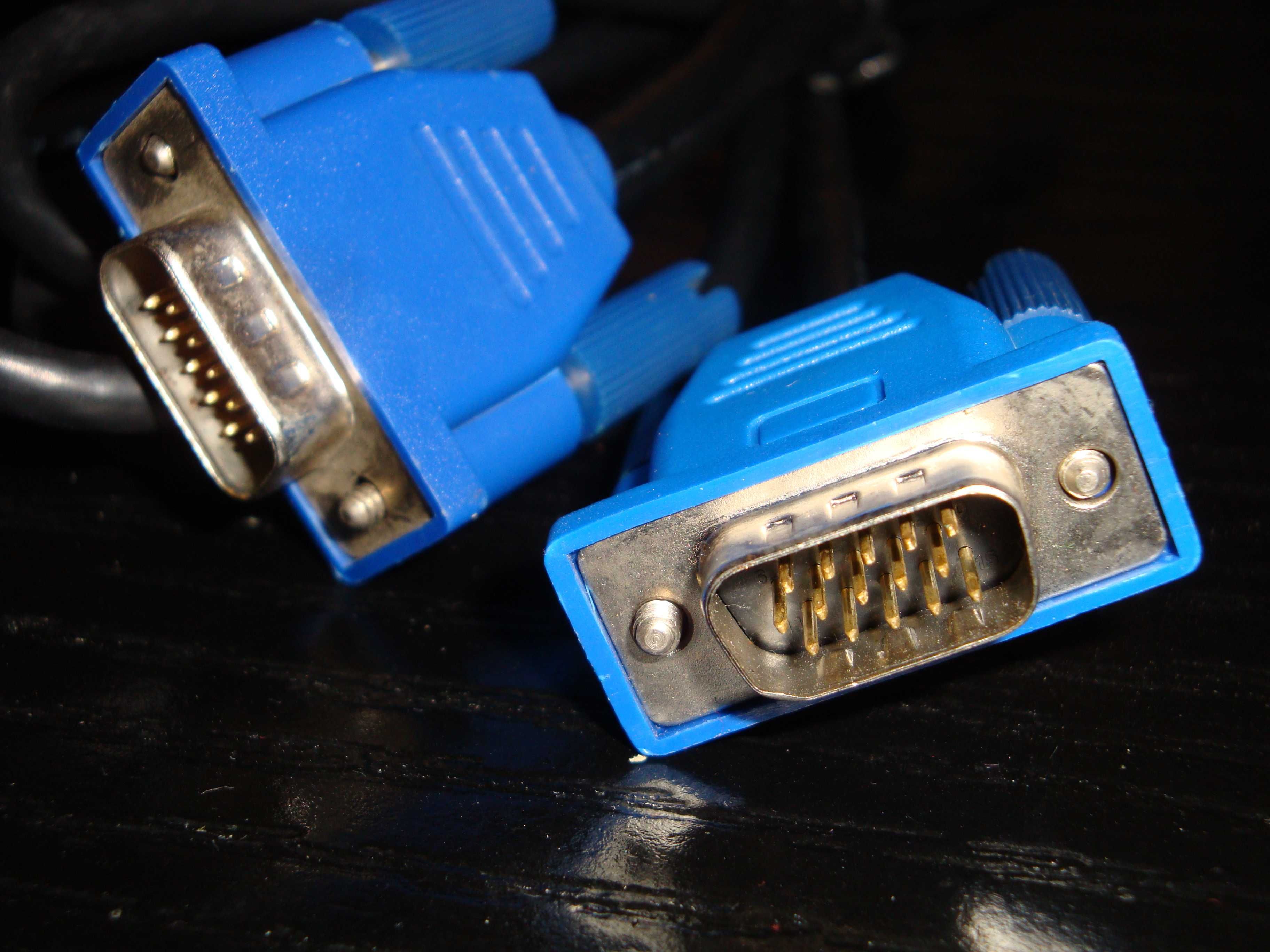 cablu monitor calculator VGA si cablu DVI-D dual link