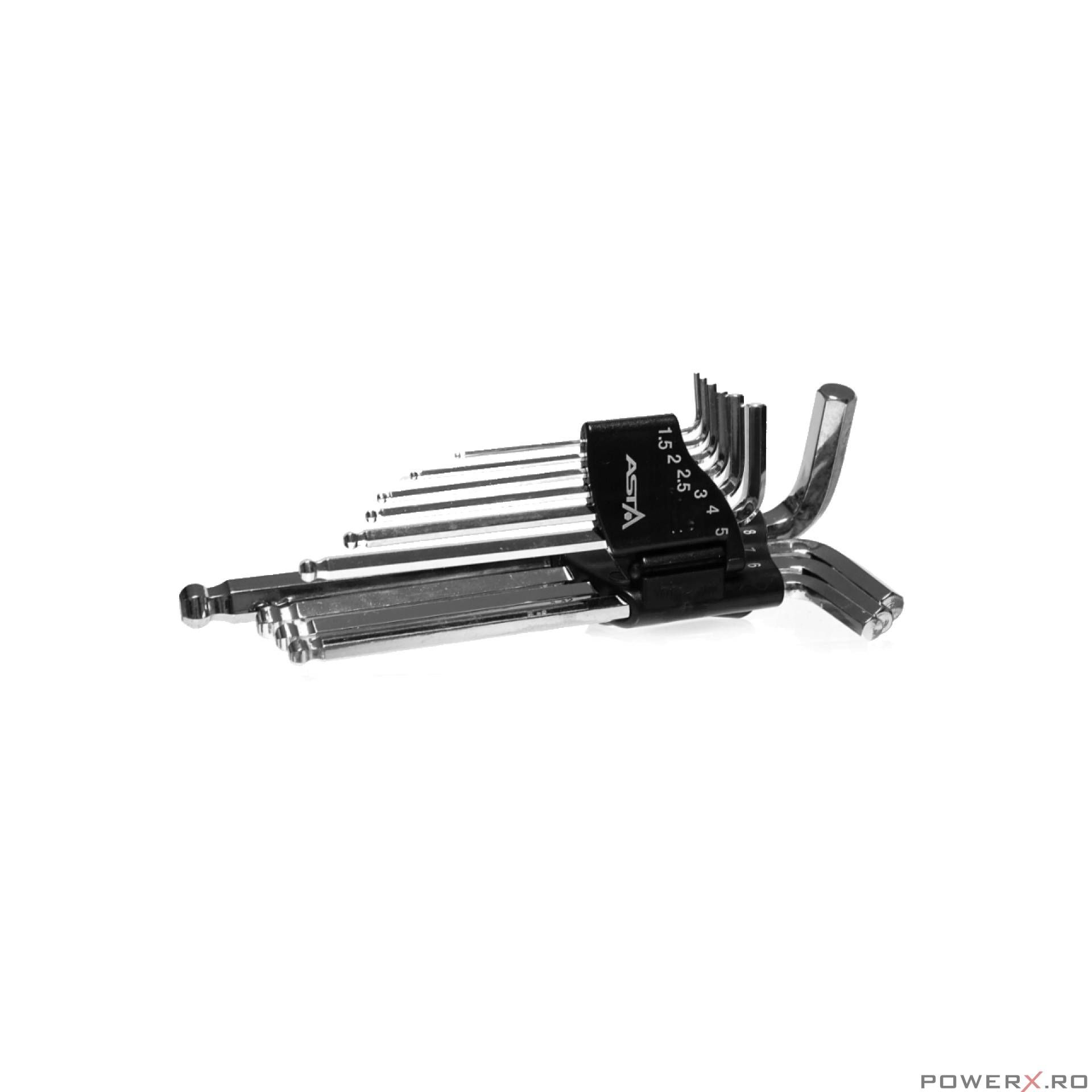 Set imbus, chei hexagonale, 1.5 - 10mm, 10 piese, Asta