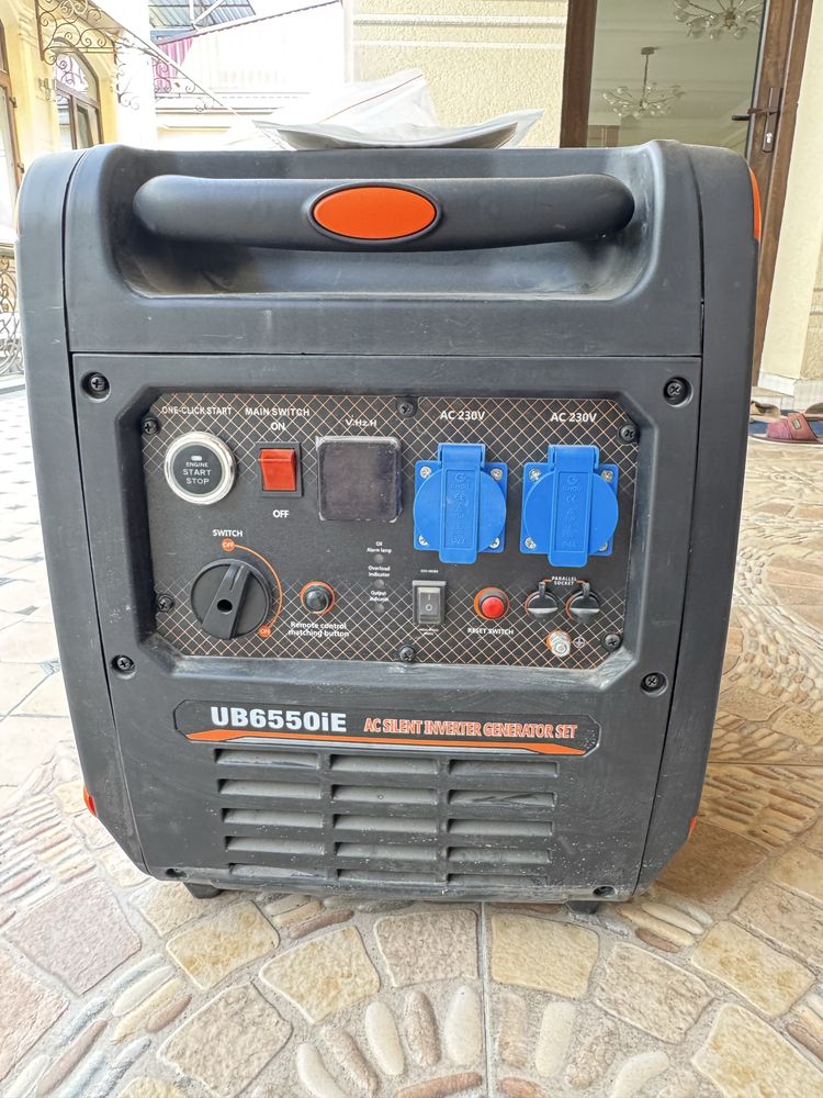 Бензиновый генератор бесшумный инверторный 5квт 220V