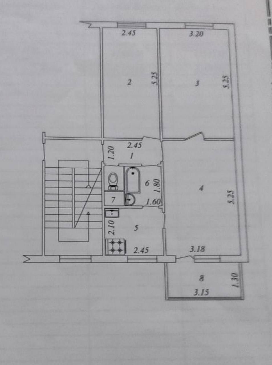 Продам квартиру 3/1/4 Феруза