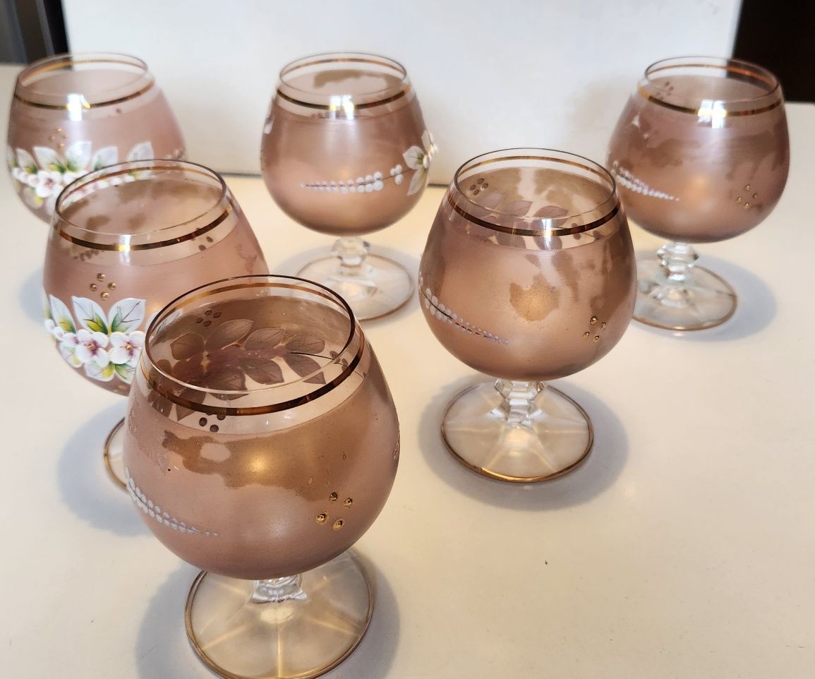Set vintage cristal bohemia hand made