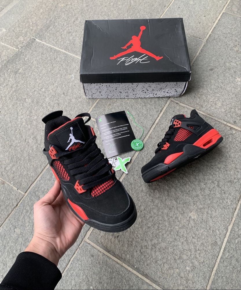 Sneakers Jordan 4 Retro Red Thunder (GS)