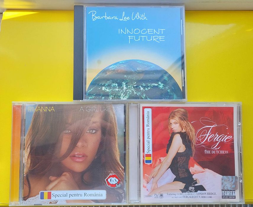 3 Cd-uri muzica originale RIHANNA, FERGIE, BARBARA LEE WITH