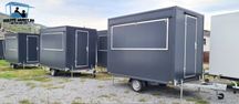 Rulote comerciale FAST FOOD ,CAFENEA pe roti,  3m --> ! 750kg!