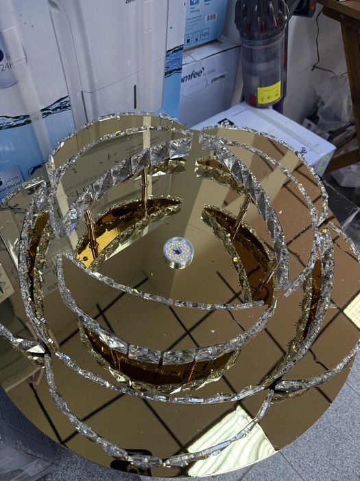 Aplica tavan-cristale si leduri,ventilator