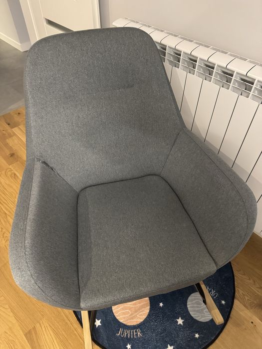 Люлеещ стол NEBEL светлосин текстил