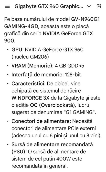 placa video Gigabyte GTX 960 OC WINDFORCE