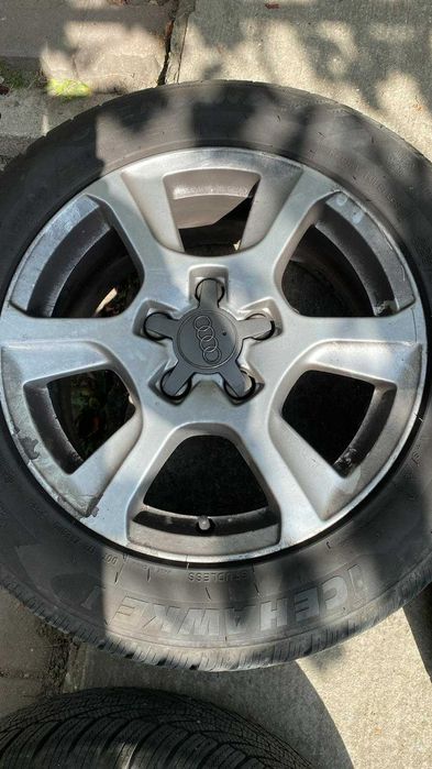 4 jante cu cauciucuri de iarnă, 2023, 225/55/16, Audi A4B8, Rm.Valcea