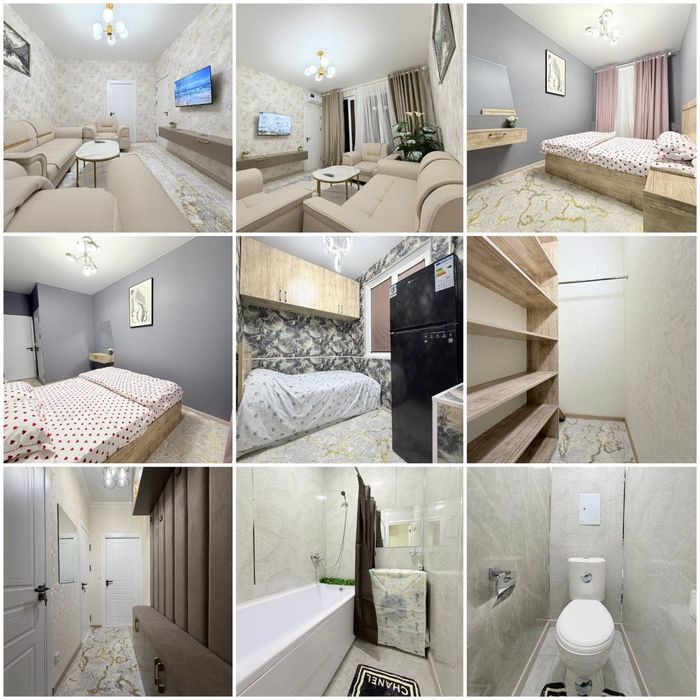 Чиланзар 7 2/2/4 евро ремонт мебель техника  все новое