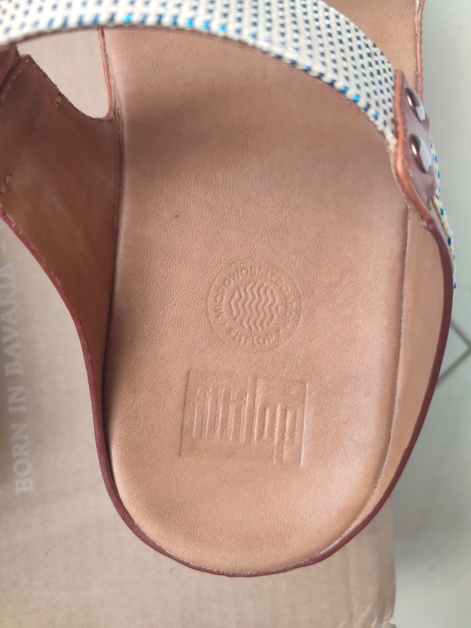 Fitflop дамски чехли естествена кожа