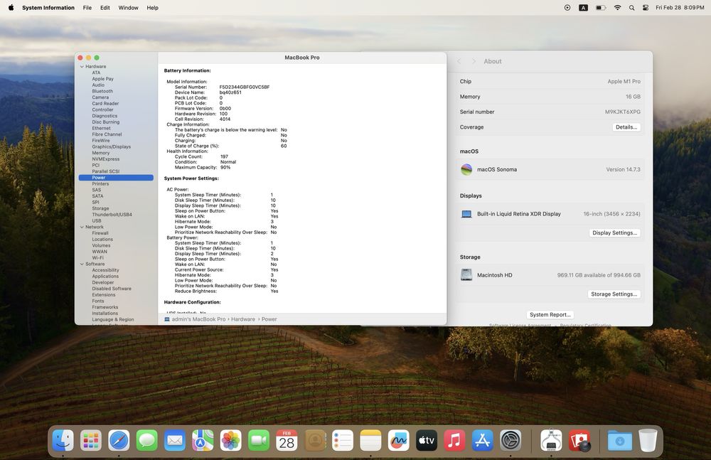 Macbook M1 Pro 16inch 16/1TB Full Box