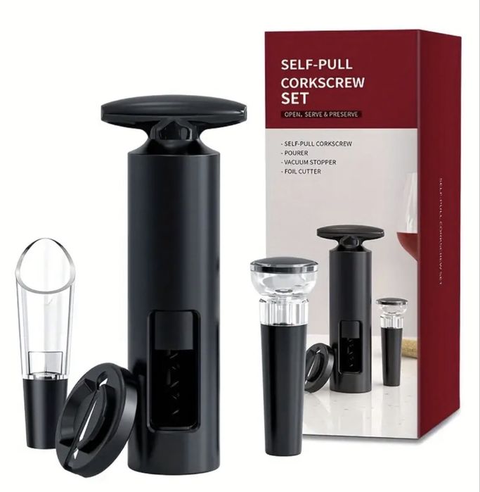 Desfacator de sticle de vin Longziming, cu taietor de folie