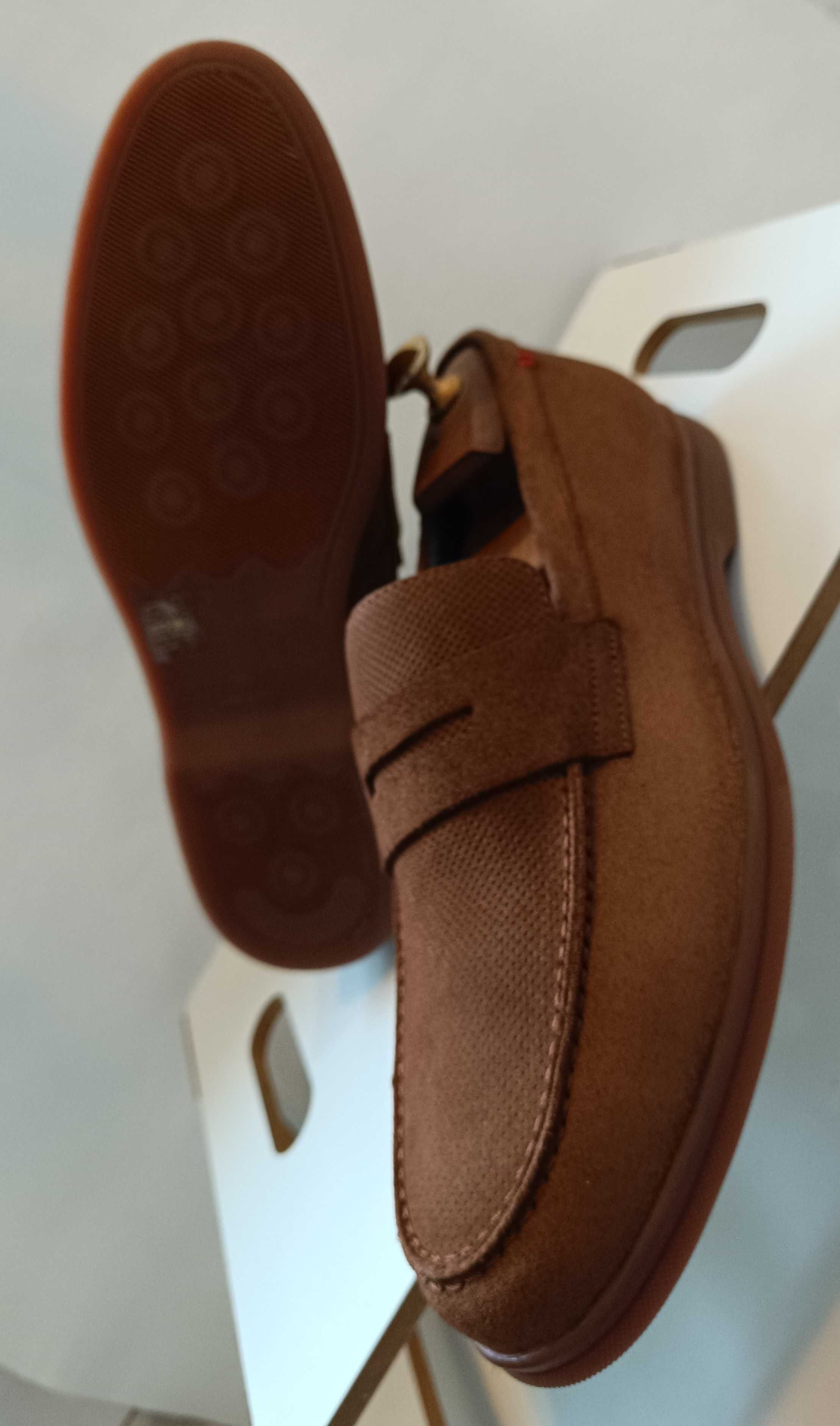 Pantofi loafer 41 penny premium Bata Italy NOI piele naturala moale