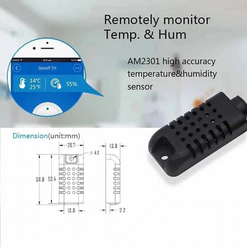 SONOFF AM2301 RJ9 – сензор за температура и влажност