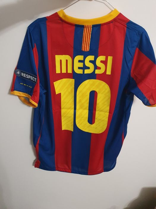 Tricou Messi Barcelona 2010 2011 fotbal badge champions league
