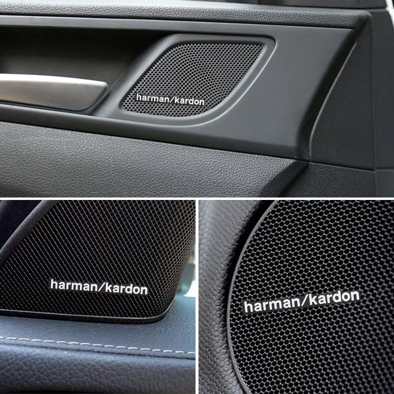 Set emblema Boxa sticker Harman Kardon Bmw Seria 3 4 5 6 7 X1 X3 X5 X6