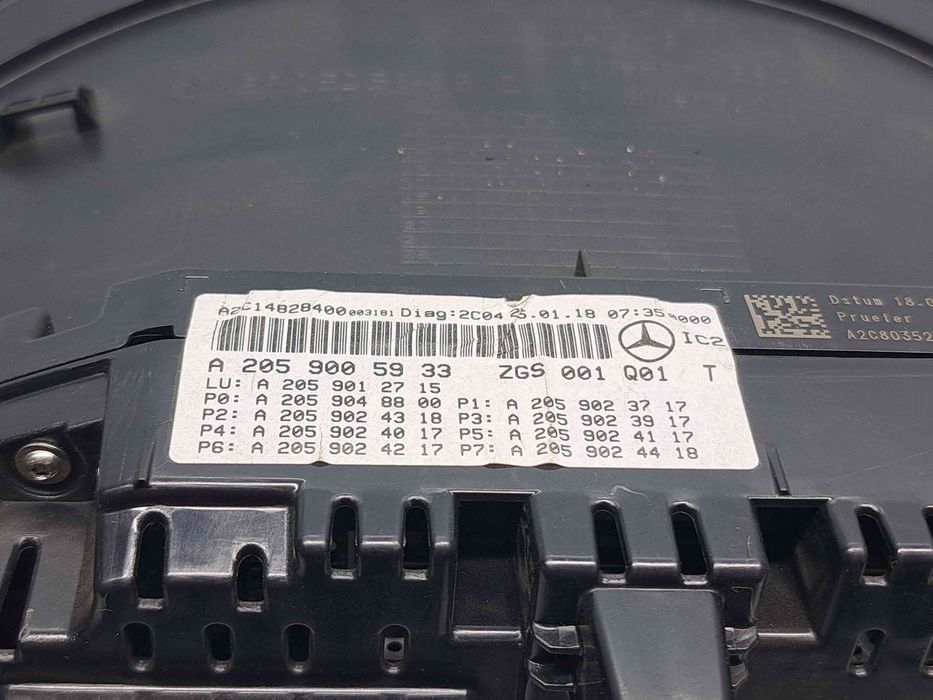 Ceas bord Mercedes Clasa C Combi (W205) [Fabr 2015-prezent] A205900593