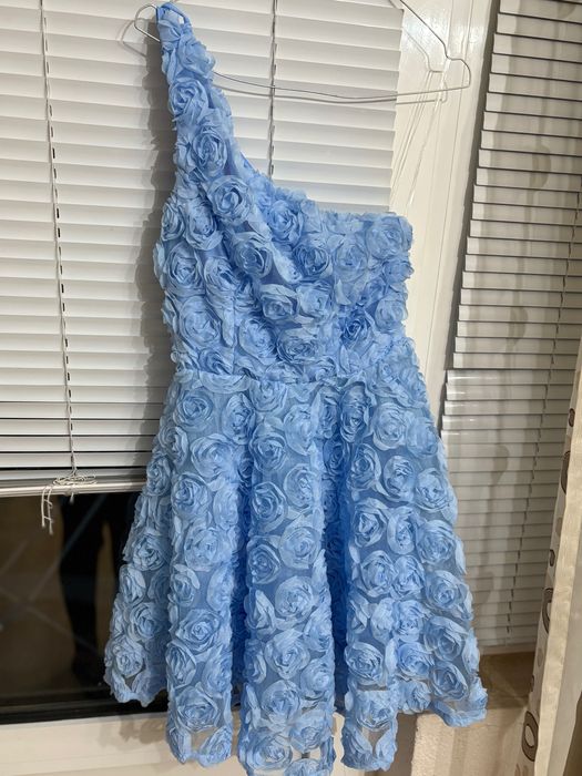 Дамска синя рокля