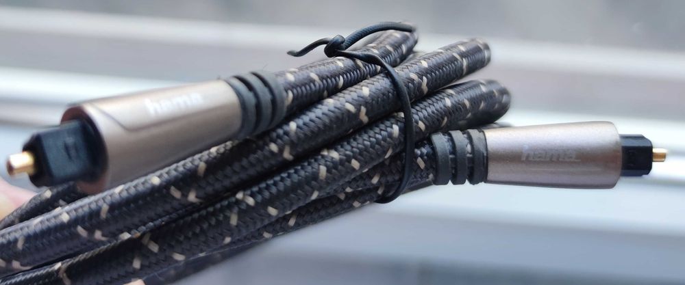 Hama Cablu Audio Fibra optic, Mufă ODT (Toslink), din metal, de 3 m
