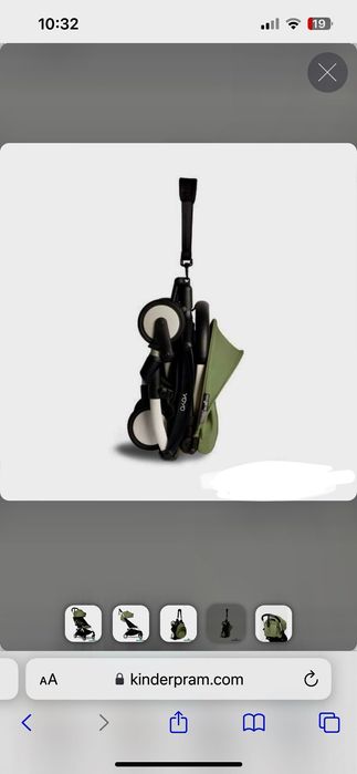 Коляска babyzen yoyo, оливковый цвет