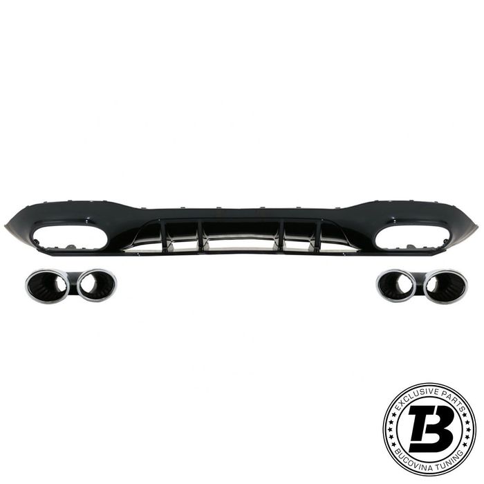 Difuzor Bara Spate cu Ornamente compatibil cu Mercedes A Class W177 A53 Design