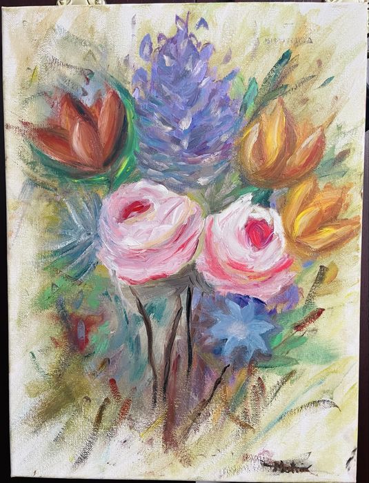 Tablou compozitie florala-30x40 cm