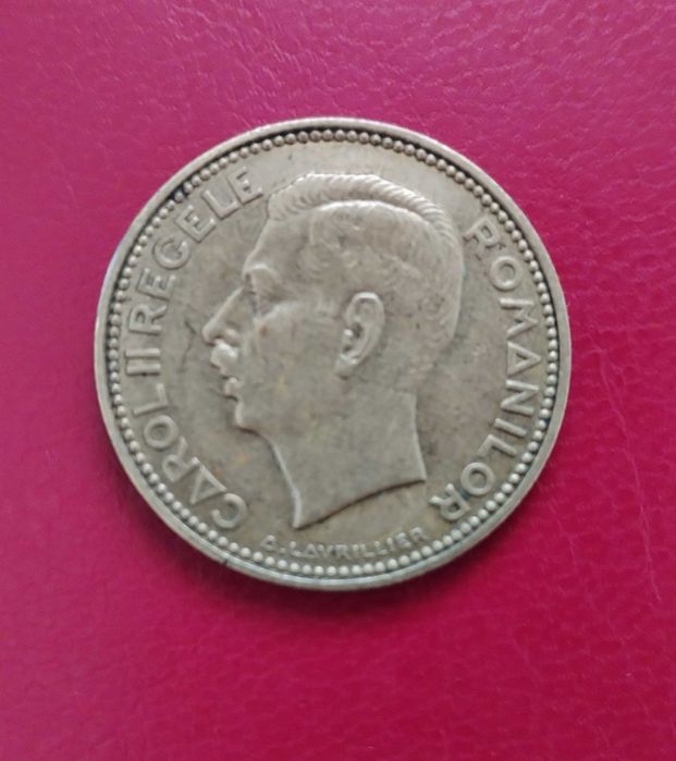 Monedă rară 20 Lei România 1930 – Carol al II-lea – gravor Lavrillier