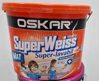 Vopsea superlavabila Oskar Superweiss Superlavabil Anti-mucegai 15 l