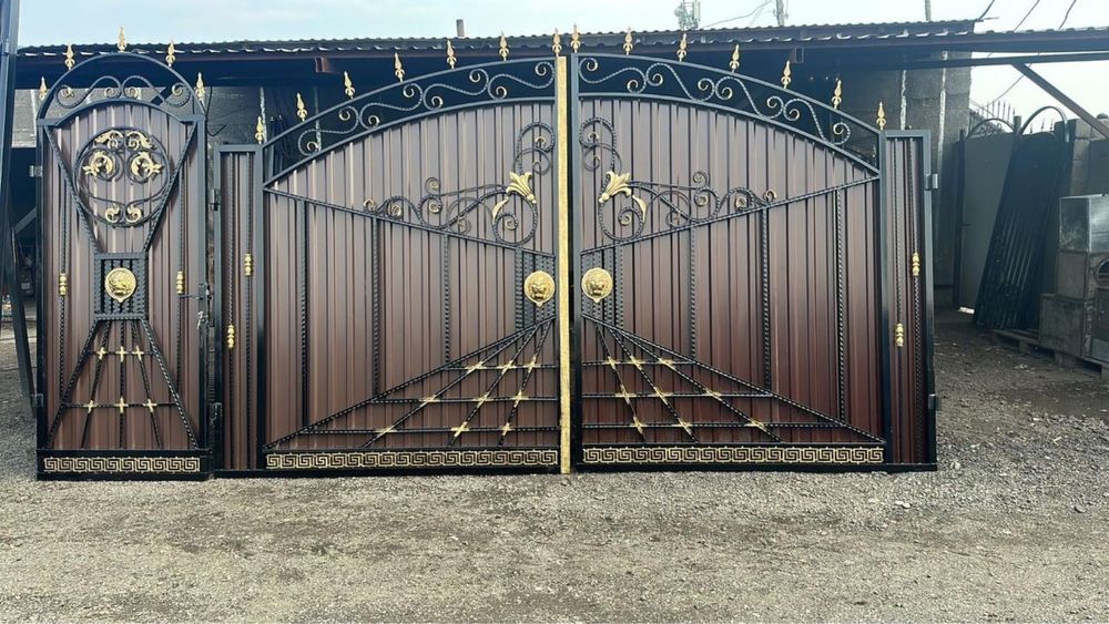 ворота с узорами