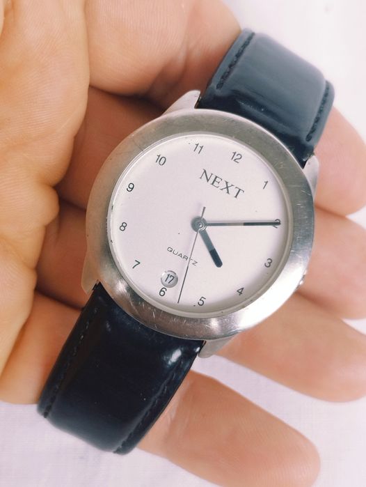 Ceas de damă Next cu Quartz, din oțel inoxidabil si curea din piele