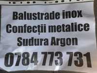 Balustrade inox Confecții metalice Sudura Argon Litere volumetrice