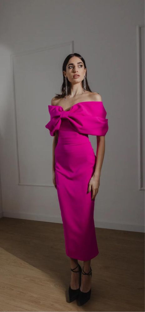 Rochie culoare fuchsia S - 625 Lei
