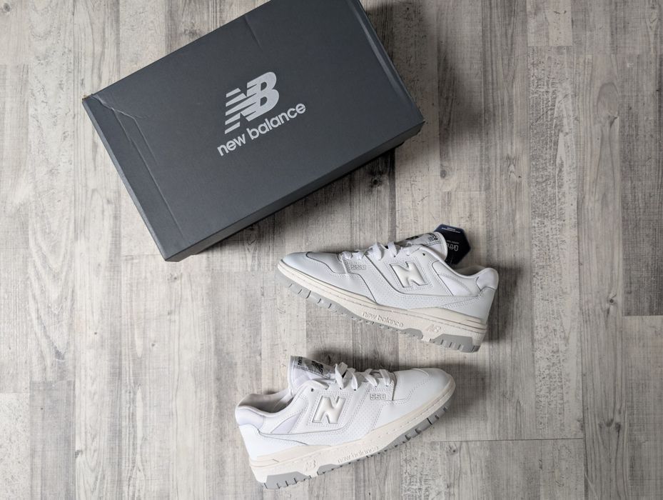 New Balance 550 White & Grey 42.5 Unisex
