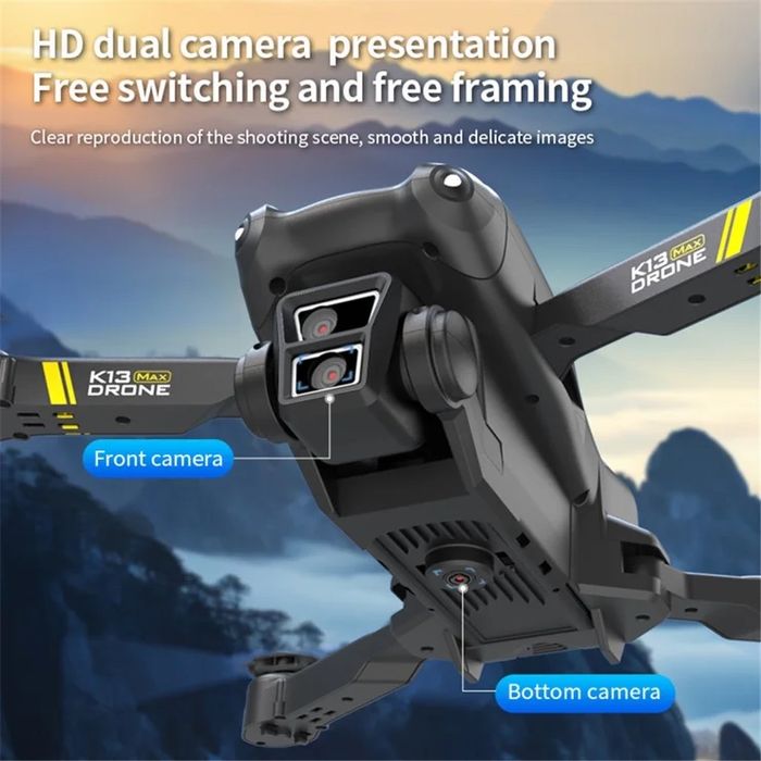 Дрон K 13 MAX  с двойна 4К UHD камера **20% намаление **