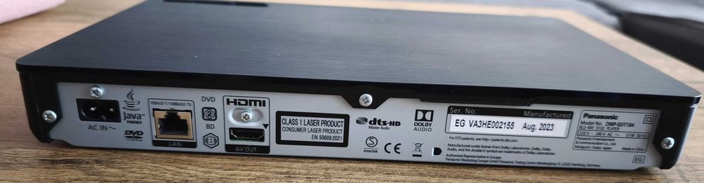 Panasonic Blu-ray Player DMP-BDT184EG