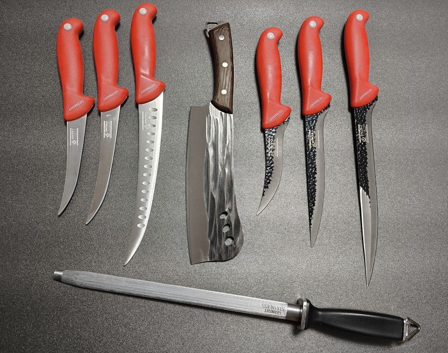 SET Cutite Macelarie 8 piese Germany RED