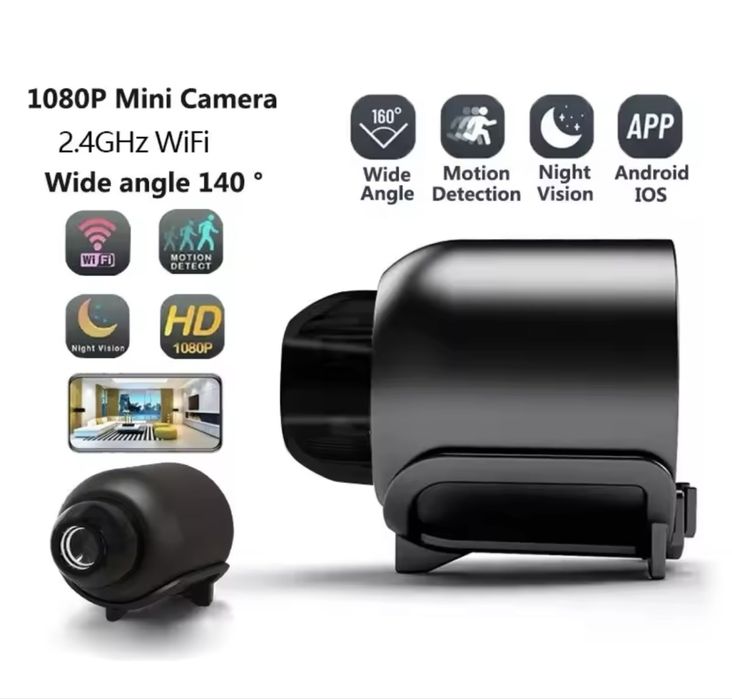 1080P FULL HD Mini WiFi Камера – Нощно Виждане , Аларма при Движение