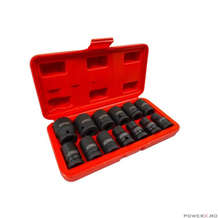 Trusa 13 tubulare de impact 1/2" 10- 24 mm, Verke