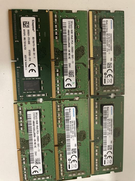 Продам озу DDR4-8Gb на ноутбук