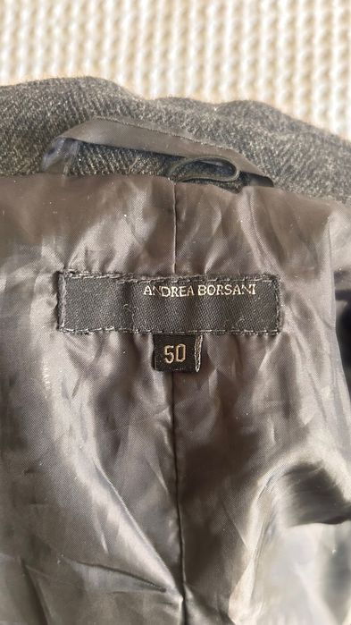 Вълнено мъжко палто размер 50 Andrea Borsani