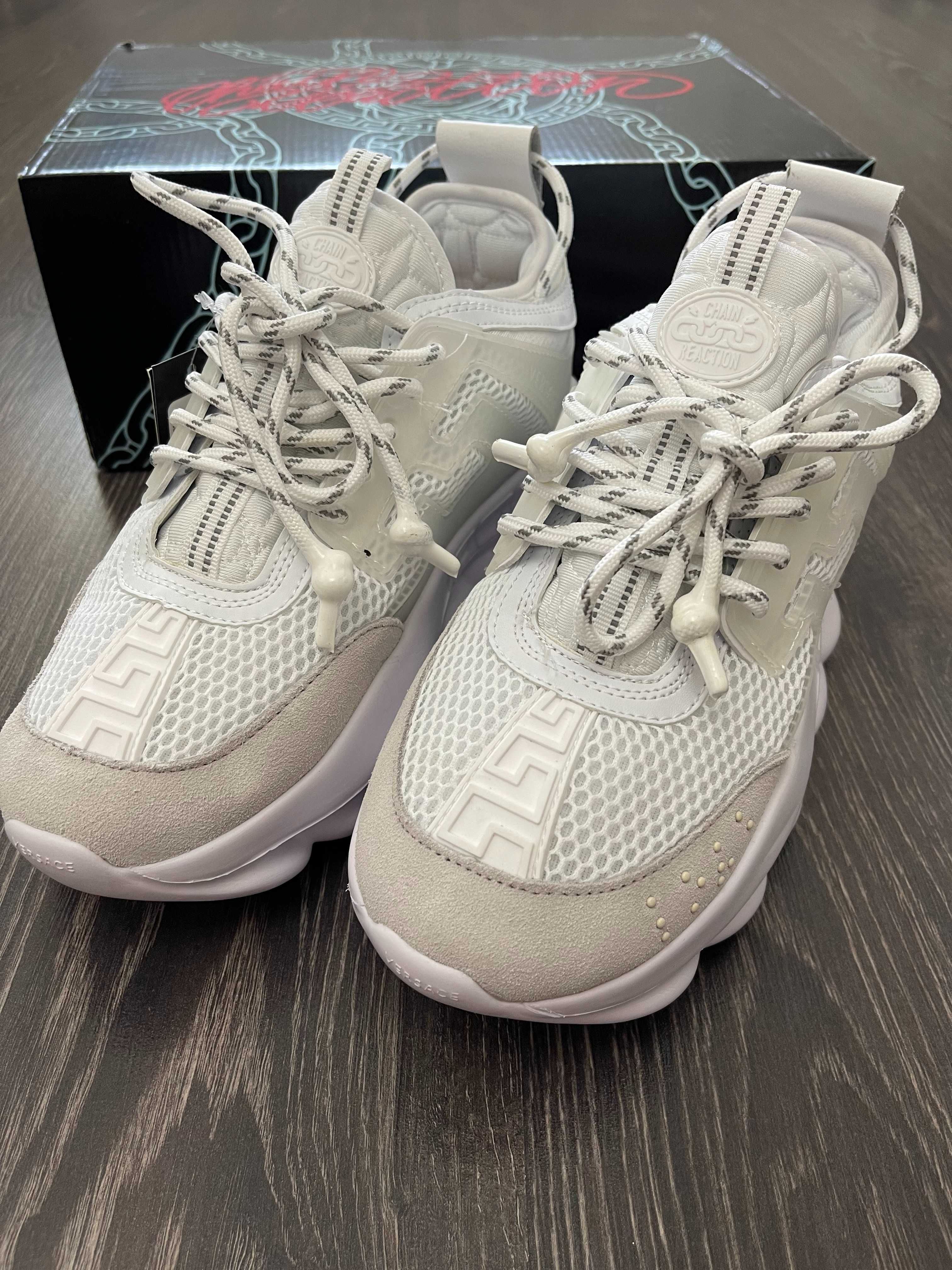 Adidasi Versace Chain Reaction l Produs NOU Premium din Piele Premium