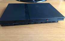 PS2 Пс2 slim с два джойстика и 20 игри